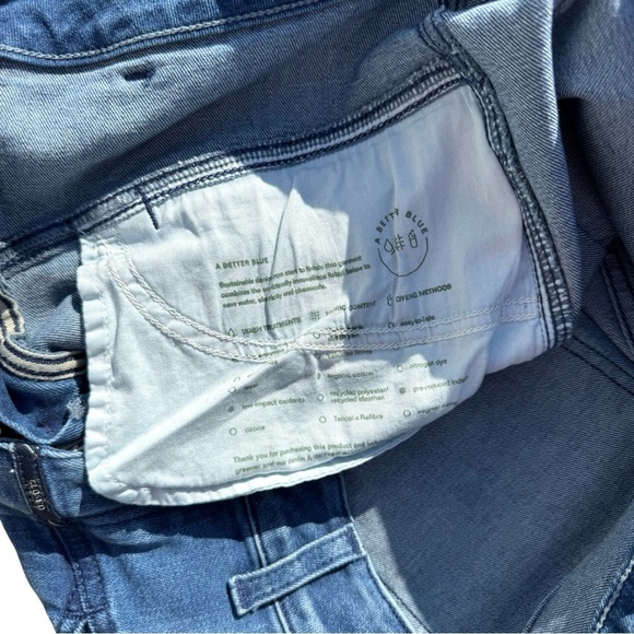 Closed Heritage Pedal Pusher Tapered Cropped Jeans Mid-Blue Size 44 High-Waist - Picture 14 of 16